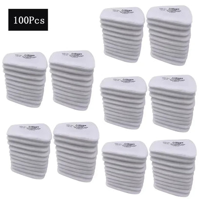 3M Gas Mask Respirator Filters – 6001, 6002, 6004, 6200, 6800, 7502 with 5N11 Cotton & 501 Dust Protection