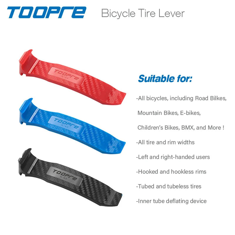 4-in-1 Bicycle Tire Lever Tool – Double-Head Tube Remover with Deflation Function for Road Bike Repair