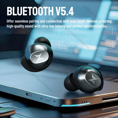 ZOMBIES CAT Bluetooth 5.4 Sports Earbuds – Mini Invisible In-Ear TWS Wireless Headphones with Clear Call & Sport Lanyard