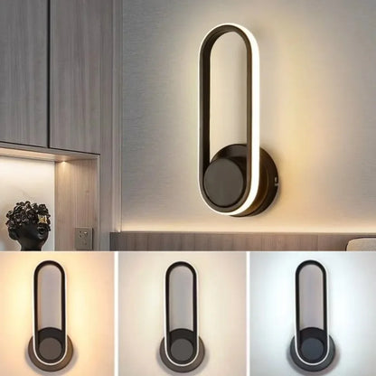 Modern Rotatable LED Wall Light - Indoor Wall Sconce for Bedroom, Stairway, Living Room and Dining Room