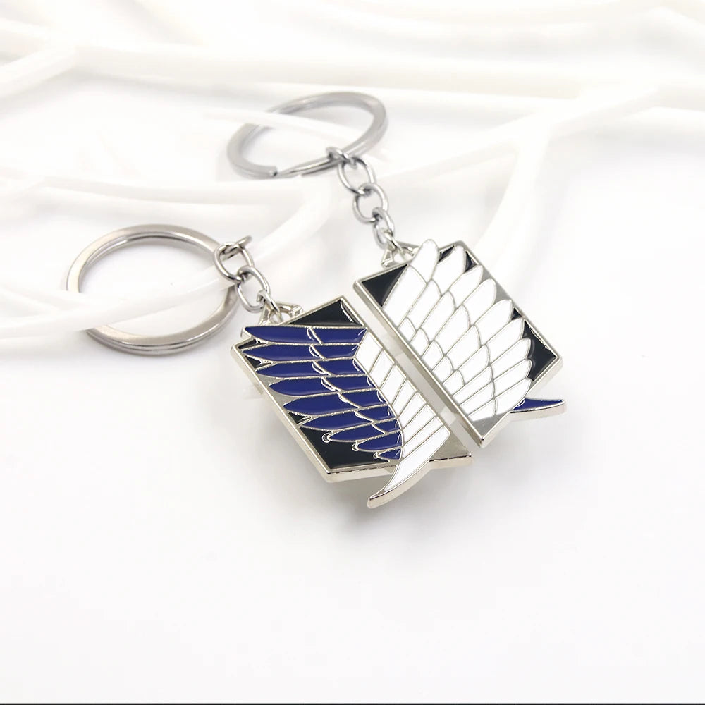 Anime Wings of Liberty Keychain – Scouting Legion Cosplay Pendant Keyring for Backpack Jewelry Gift for Women & Men