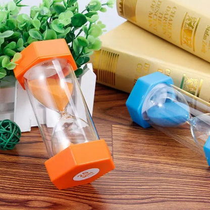 Hexagonal Sand Clock Hourglass Timer - 5/10/15/30/45/60 Minutes - Durable, Drop-Resistant for Games, Kitchen, Decor - Ideal Kid's Gift