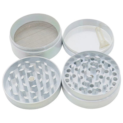 2.5" (63mm) 4-Layer Metal Herb Grinder — Zinc Alloy Tobacco & Spice Crusher for Smoking Accessories