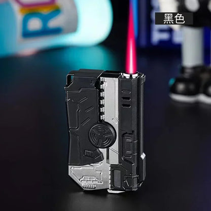 2025 Windproof Dual-Use Laser Lighter – Electric & Gas Multifunctional Metal Lighter for Men