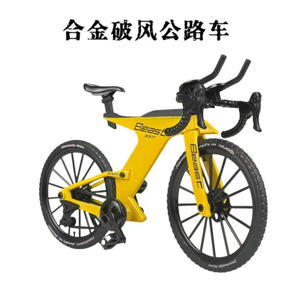 1:8 Dual Shock Downhill Mountain Bike Alloy Model - Soft Tail Metal Racing Toy & Birthday Gift