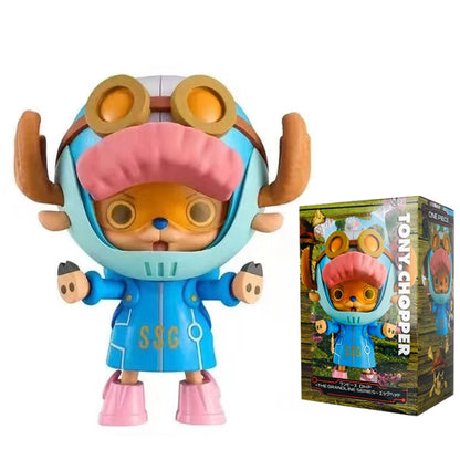 17cm One Piece Luffy PVC Action Figure — Monkey D. Luffy Egg Head Island Anime Collectible Toy, Gift for Kids