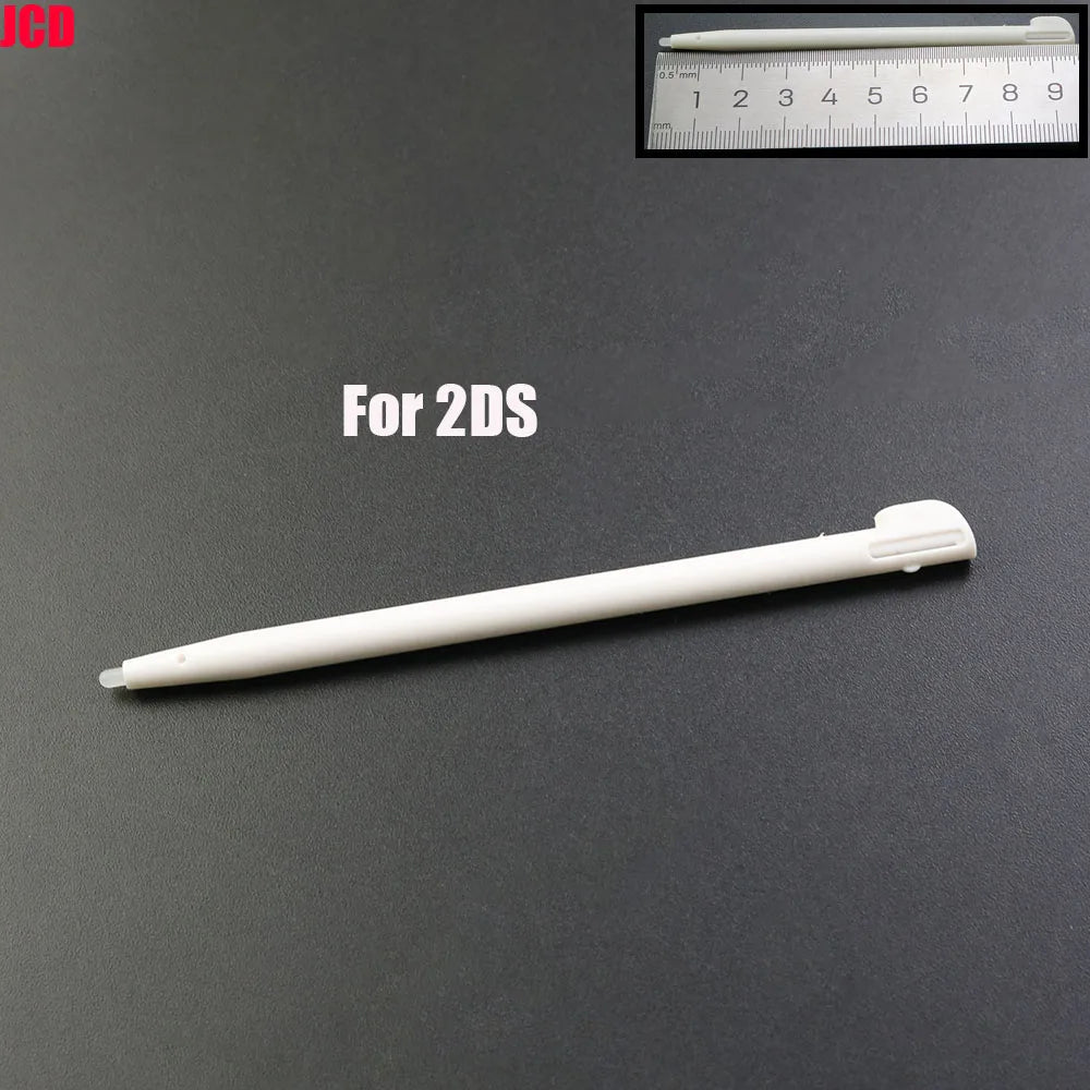 White Plastic Telescopic Stylus Pen — Touch Screen Stylus for 2DS/3DS/New 2DS LL XL/New 3DS XL/NDSL/NDSi/NDS