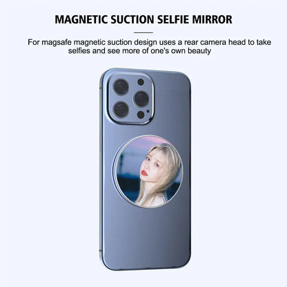 Compact Adhesive Mirror: Smartphone Selfie Vlog Mirror - High Definition Reflective Selfie Phone Accessory for iPhone Photo & Video