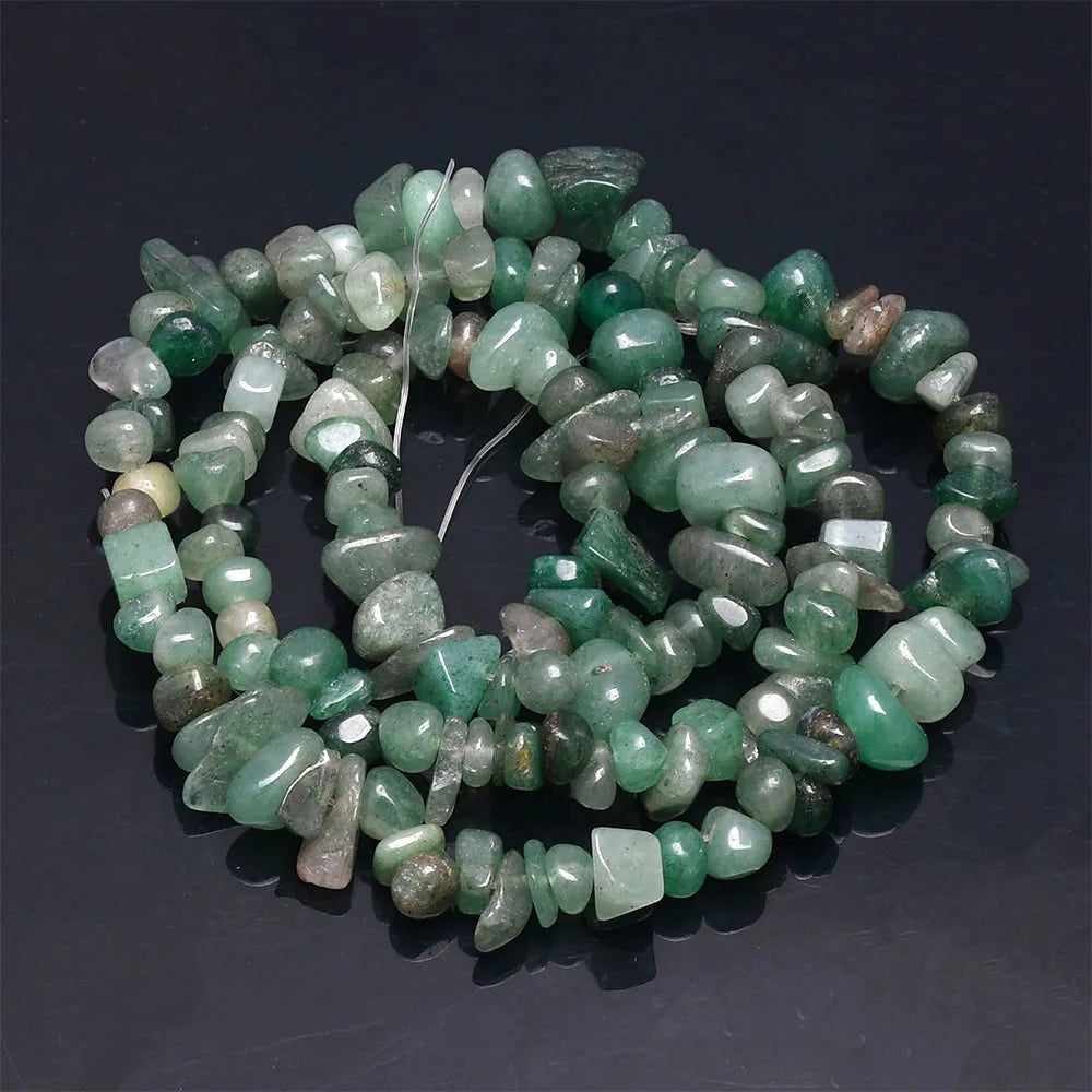 16 Inch Natural Stone Chip Beads - 5-8mm Irregular Crystal Agate Gravel Beads for DIY Bracelets & Jewelry Making