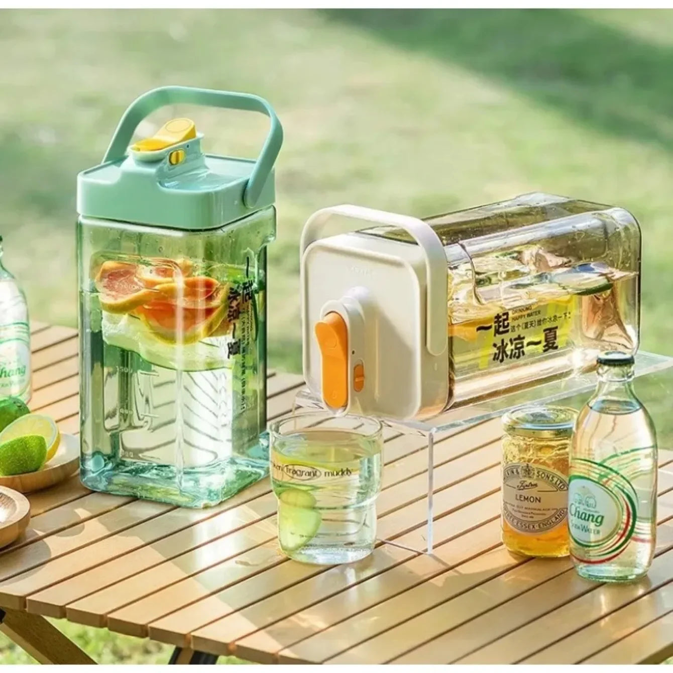 3.5L Refrigerator Water Kettle – Large Iced Beverage Dispenser with Faucet for Fruit Tea & Cold Drinks