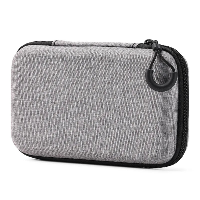 Portable Shockproof Headphone Case – Hard Shell Earphone Bag for Headset, Memory Card & USB Cable Storage
