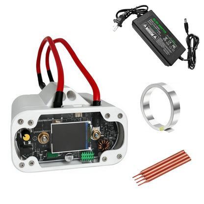 2500A Dual Supercapacitor Spot Welder 6V — Battery Spot Welding for 18650/21700/32140, 0.1–0.4mm Nickel (DIY)