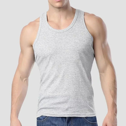 Men’s Summer Lightweight Cotton Vest 2025 – Breathable Quick Dry Sports & Casual Tight Fit Tank Top for Outdoor & Home Wear