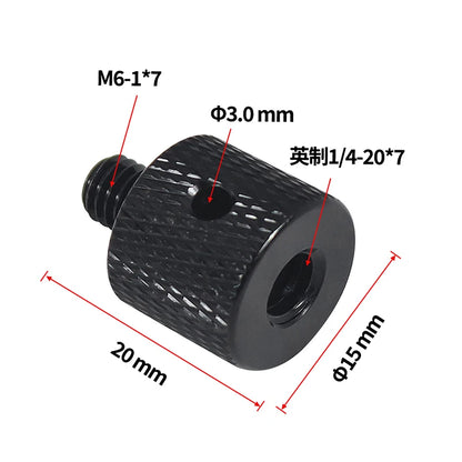 Reinforced Camera Screw Adapter - 1/4 to 3/8 Inch Male Female Thread Converter for Tripod Monopod Ball Head Light Bike Mount