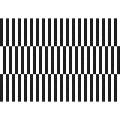 Light Luxury Black & White Plaid Rug — Fluffy Soft Carpet for Bedroom, Living Room, Study, and Home Decor