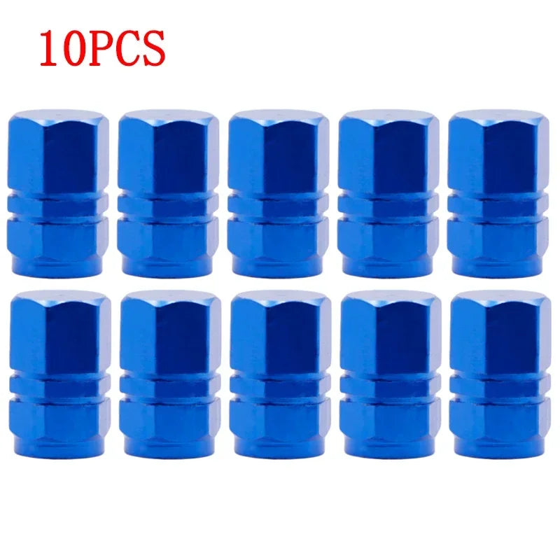 4/10PCS Aluminum Car Tire Valve Stem Caps – Waterproof Airdust-Proof Rim Covers