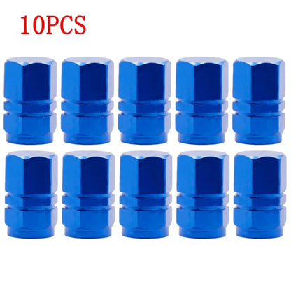 4/10PCS Aluminum Car Tire Valve Stem Caps – Waterproof Airdust-Proof Rim Covers