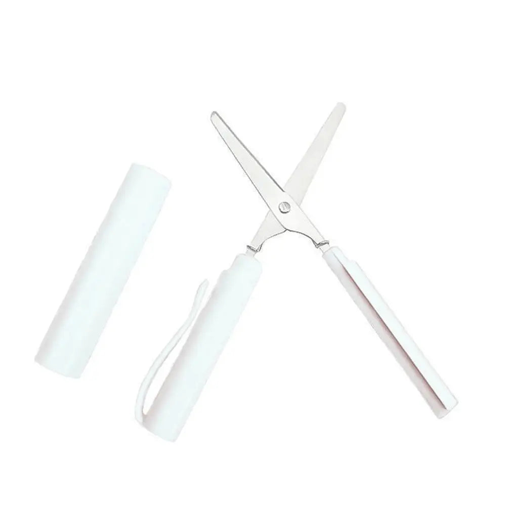 Portable Pen-Shape Folding Scissors – Creative Safe DIY Paper Cutting Tool for School, Office & Craft Use