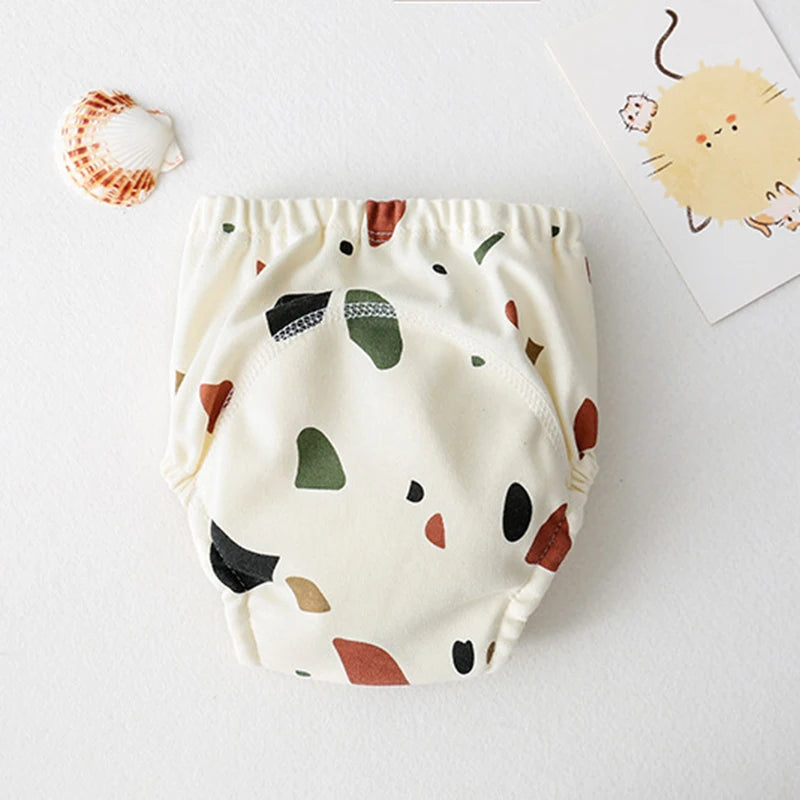Baby Training Pants – Washable Cotton Diaper Underwear with Cute Patterns, Breathable Summer Learning Trousers