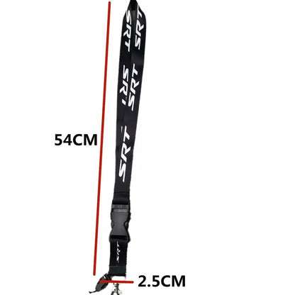 Black Neck Strap Lanyard – JDM Style Key, Phone & ID Card Holder for Car Accessories