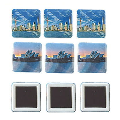 50x50mm Square Badge Press Machine - Rotating Manual for Refrigerator Magnets, Business Gifts, Home & Office Use