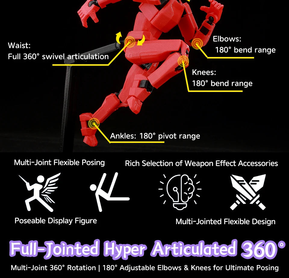 9L3D Printed Anime Action Figures — Jujutsu Kaisen Sukuna, Yuji, Yuta, Satoru Gojo Movable Mannequin Toys