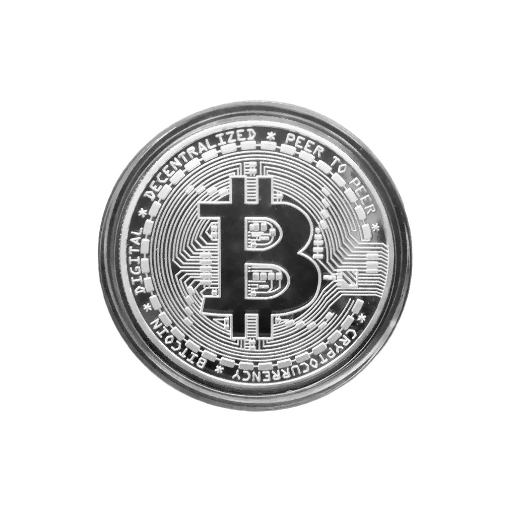 Casascius Bitcoin Commemorative Coin – Gold Plated BTC Metal Collector’s Edition with Protective Case
