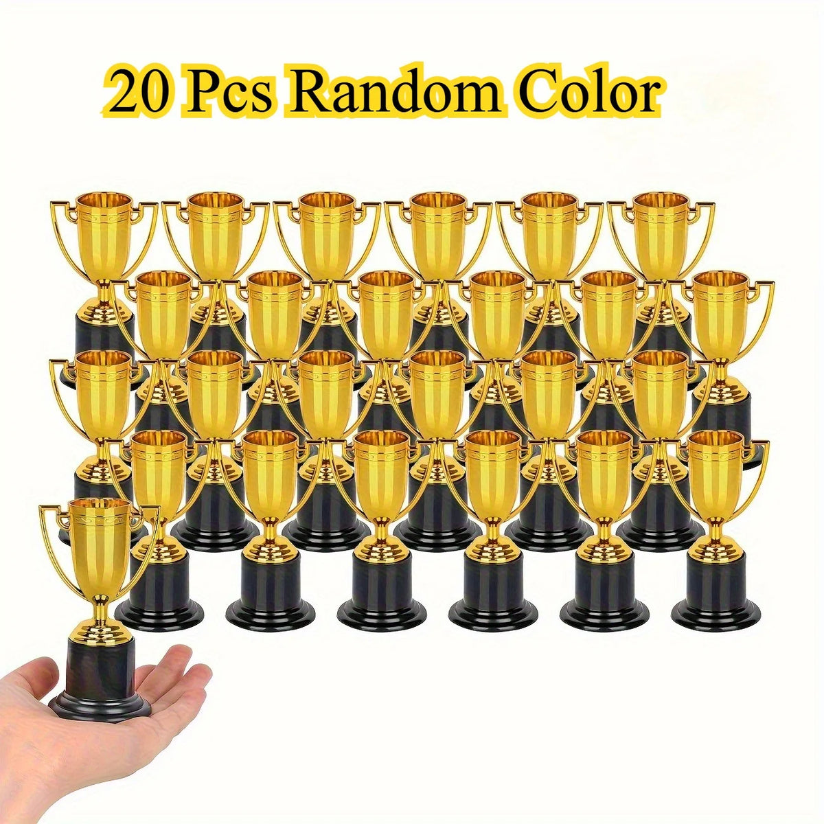 20-Piece Elegant Tower Trophy Awards - Decorative Trophies for Corporate Events, School Competitions, Celebrations, and Gifts