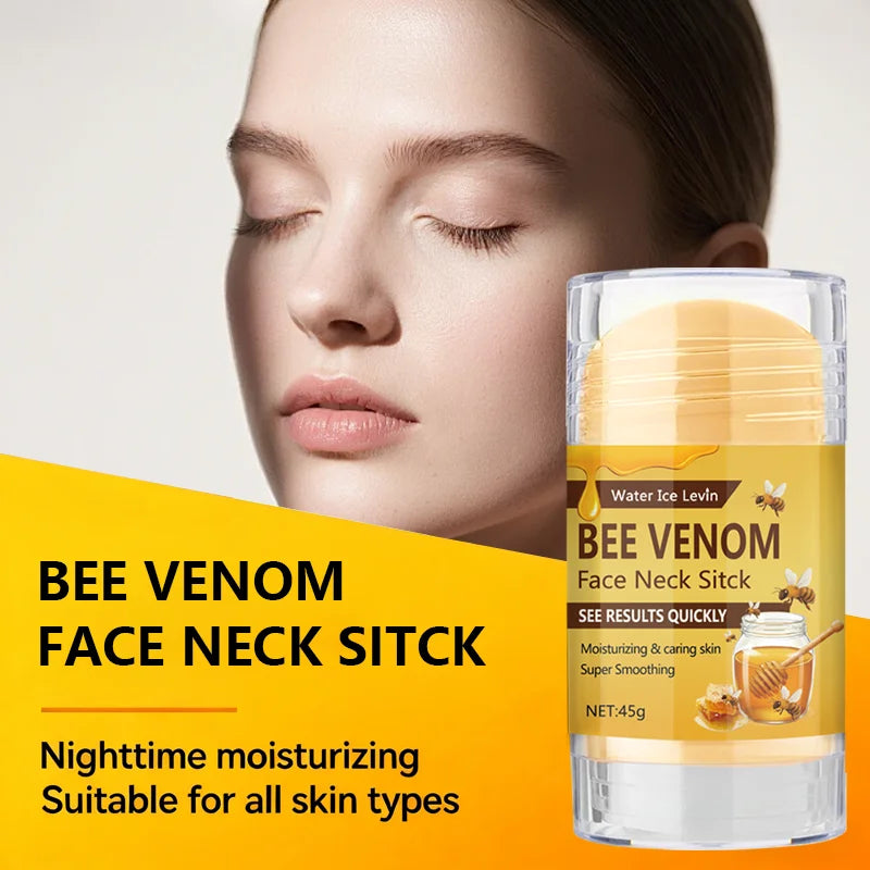 Bee Venom Face and Neck Firming Stick - Collagen and Vitamin C Moisturizing Skin-Smoothing Treatment