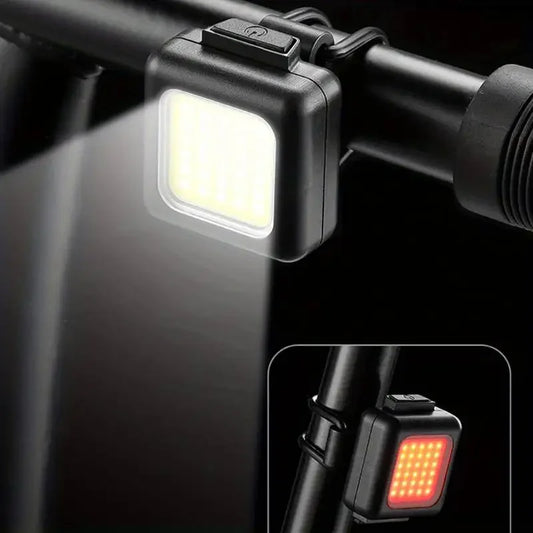 Mini Mountain Bike Front Light – Multifunctional Strong LED Bicycle Flashlight with Backpack Buckle for Outdoor Cycling Safety