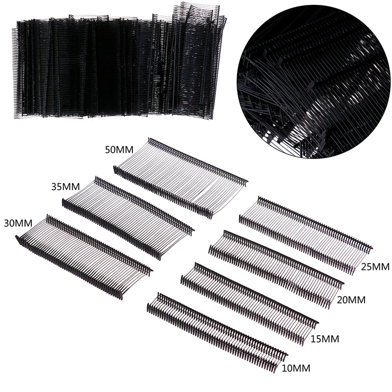 1000pcs Tagging Gun Barbs — 10/15/20/35/50/75mm Plastic Tag Pins Fasteners