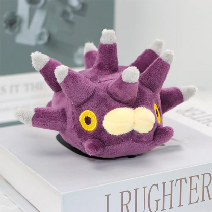 Snom Sea Cartoon Plush Doll - Cute Pyukumuku Sea Urchin Plush Keychain & Kawaii Birthday Gift
