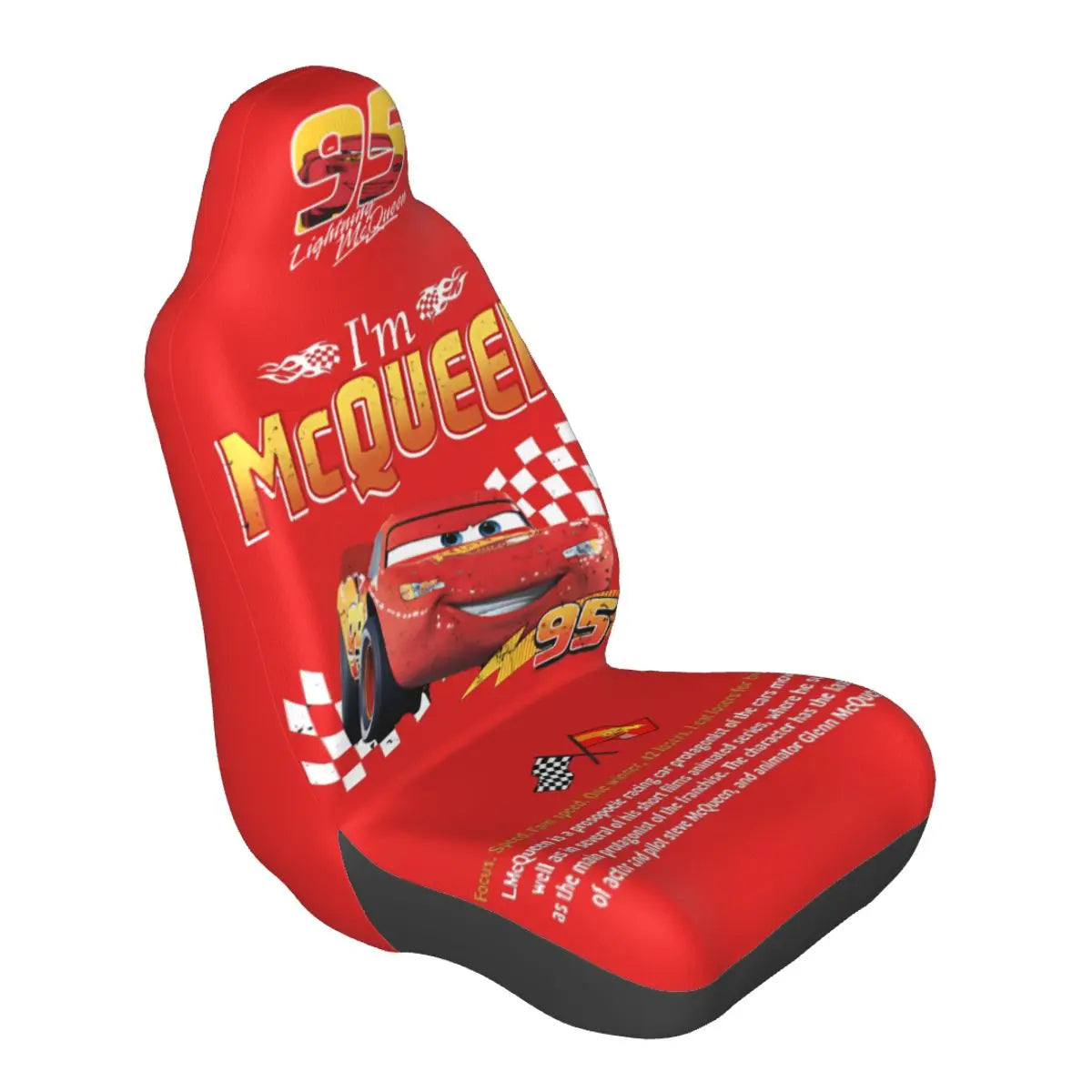 Sally Lightning McQueen 95 Car Seat Cover – Durable 1-Piece Universal Fit for Trucks, Cars & Sedans