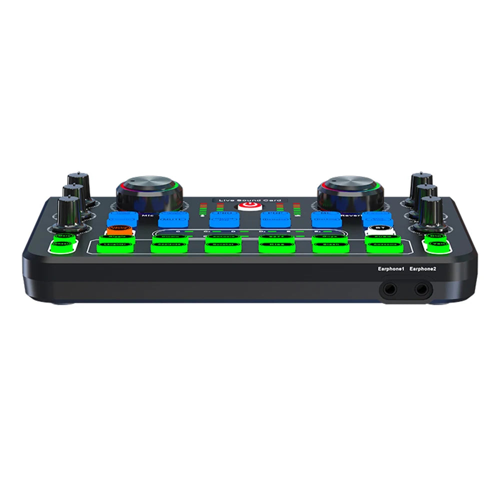 HD X60 Professional Sound Card – English Version Audio Mixer for Karaoke, KTV, Singing, and Live Broadcast