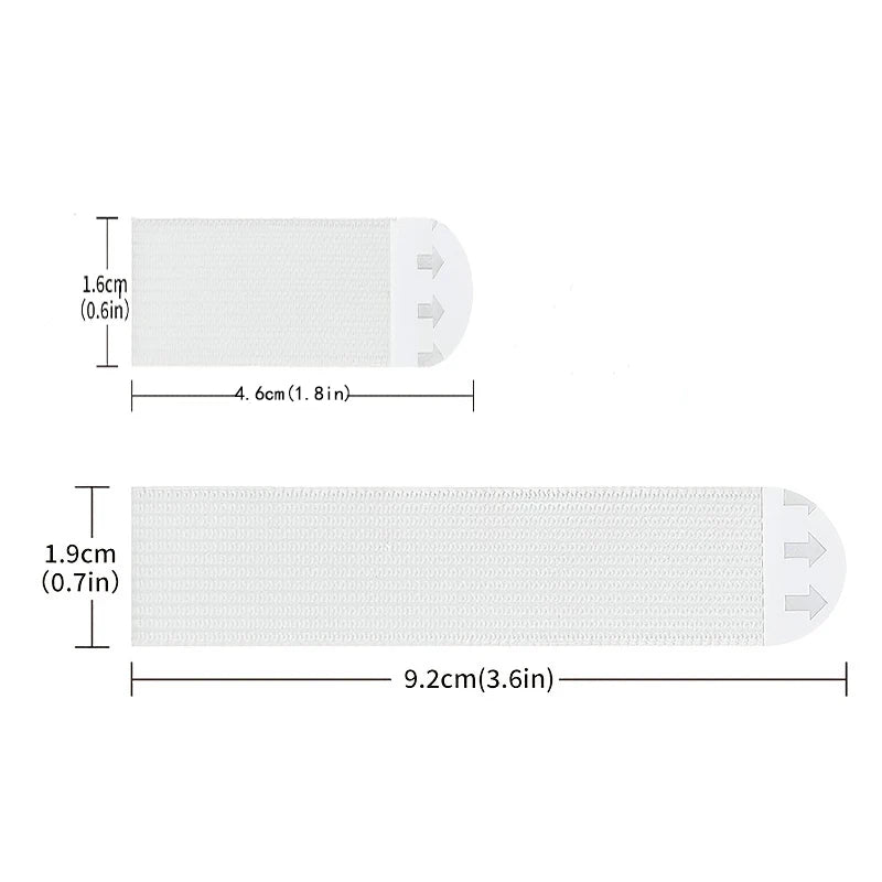 Double-Sided Adhesive Wall Strips — 12/24 Pairs Removable Hooks for Damage-Free Hanging