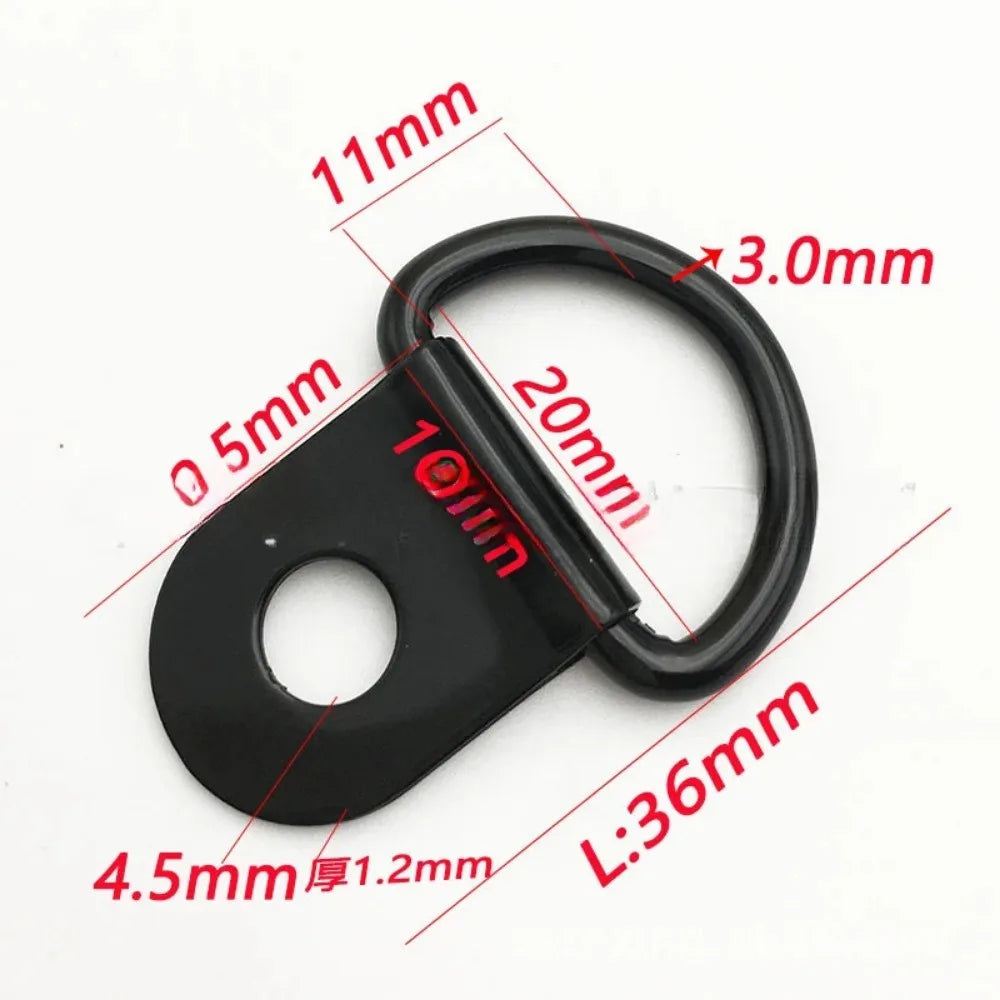 10Pcs D-Rings Tie Down Anchors - Stainless Steel Lashing Rings for Car, Boat, Cargo Trailer, RV & Van Load Securing