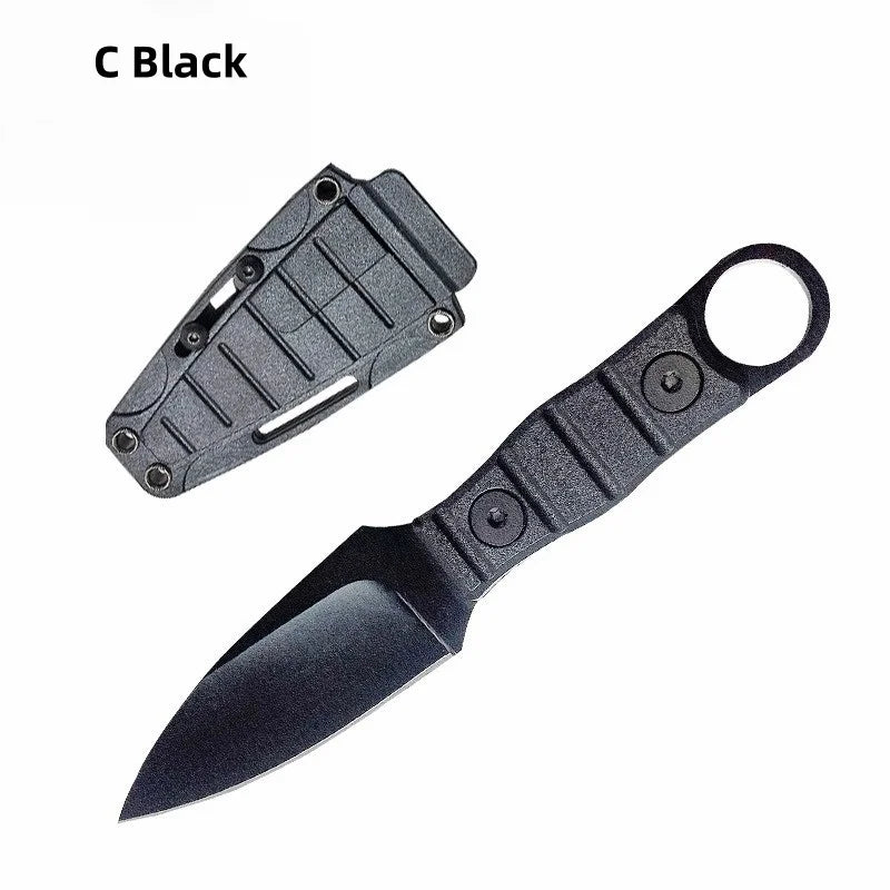 Professional D2 Steel Survival Knife - Fixed Blade EDC Camping Tool with Sheath for Outdoor Adventures