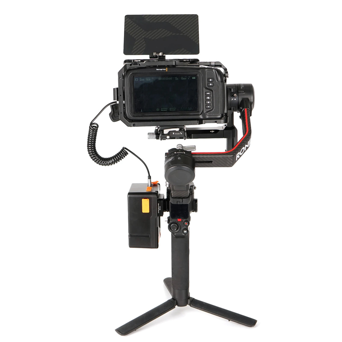 V-Mount Battery Holder Clamp - V-Lock Clip Adapter for DJI RS 3, RS 2 & RSC 2 Gimbals