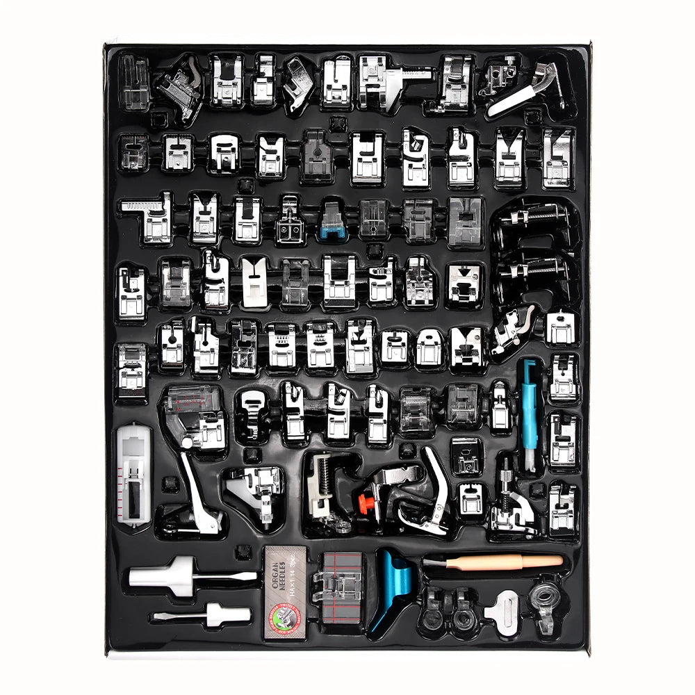 82-Piece Sewing Machine Presser Foot Set - Multifunctional Professional Accessories Kit