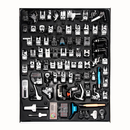 82-Piece Sewing Machine Presser Foot Set - Multifunctional Professional Accessories Kit