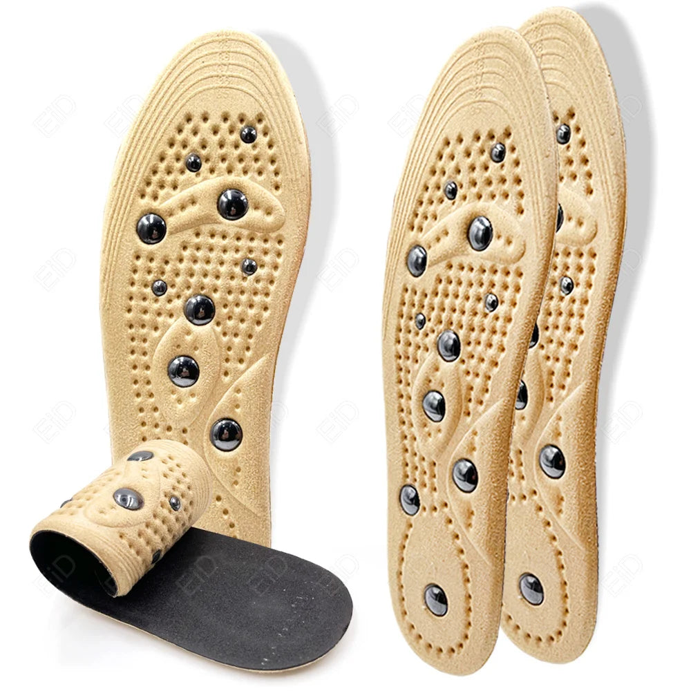 EiD Magnetic Therapy Foot Insoles – Soft Acupressure Sports Cushion for Men & Women
