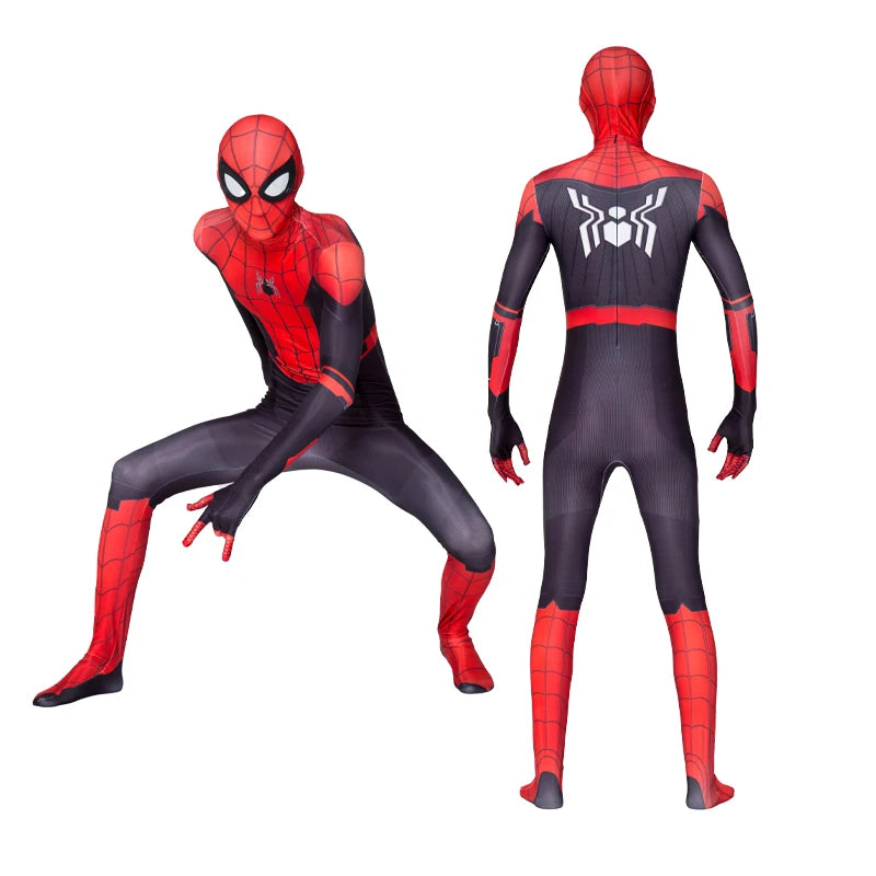 Adult Spiderman Cosplay Costume – Superhero Zentai Jumpsuit with Headgear for Men & Women, Halloween & Carnival Outfit