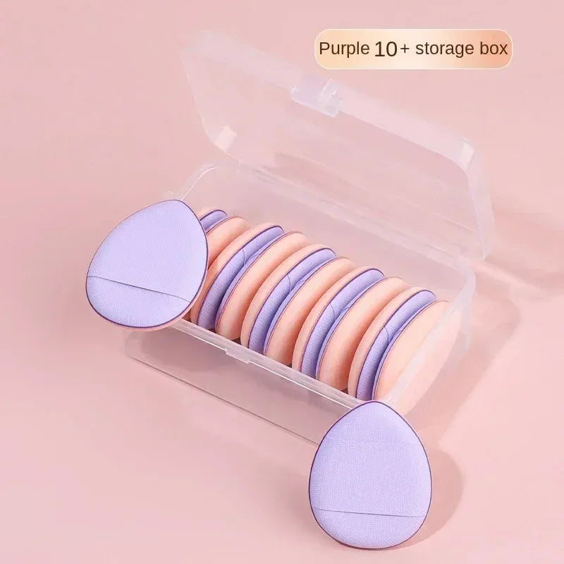 5/10PCS Mini Finger Puff Sponges – Small Air Cushion Makeup Applicators for Foundation & BB Cream