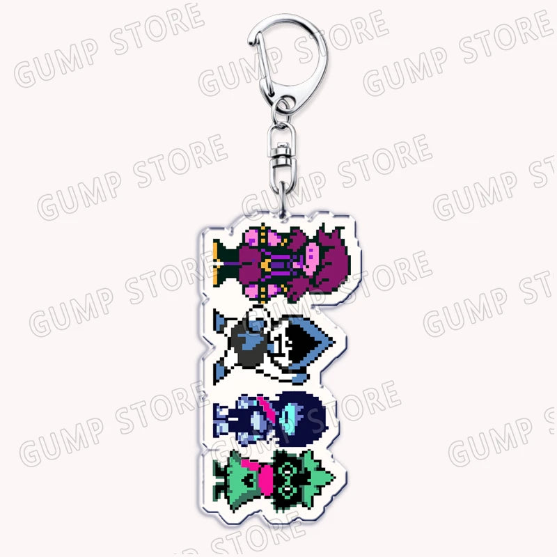Deltarune & Undertale Keychains – Ralsei, Kris, Susie & Spamton Fan Gaming Accessories