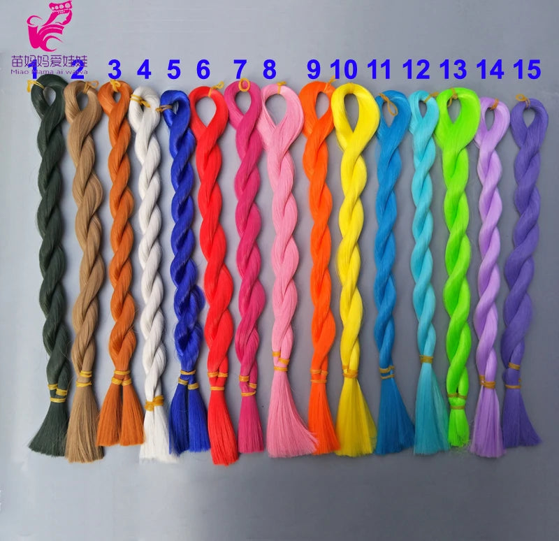 80cm Long Doll Hair Wig - DIY Handmade Doll Hair Accessory for Customization