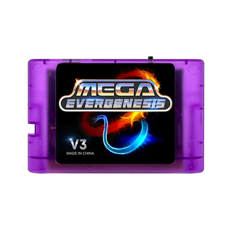 3000 in 1 Mega Genesis V3 Pro Game Card - 4GB TF Memory Card for SEGA Genesis Mega Drive Console