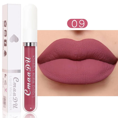 Sexy Long-Lasting Velvet Matte Lip Gloss – Waterproof, Non-Stick Red Liquid Lipstick for Women
