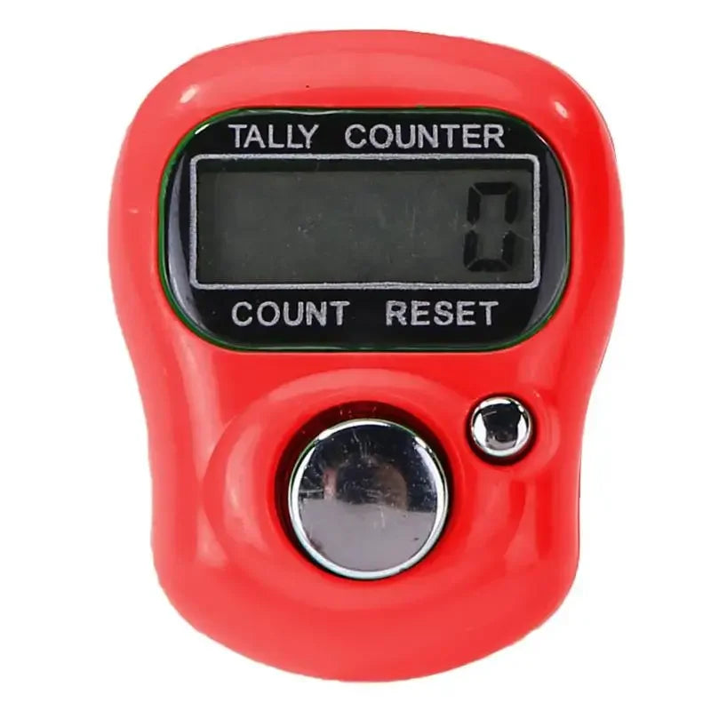 Mini Finger LCD Electronic Counter — Digital Counting Tool (0-99999) for Sewing, Knitting & Weaving