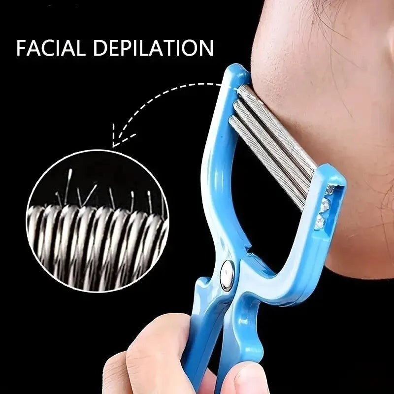 Manual Facial Hair Remover Epilator – Beauty Shaving & Threading Tool for Women