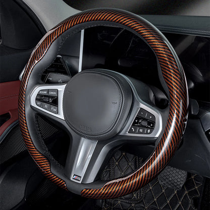 Universal 36-38cm Car Steering Wheel Cover — Non-Slip, Breathable, Fits Round & D-Shaped Wheels